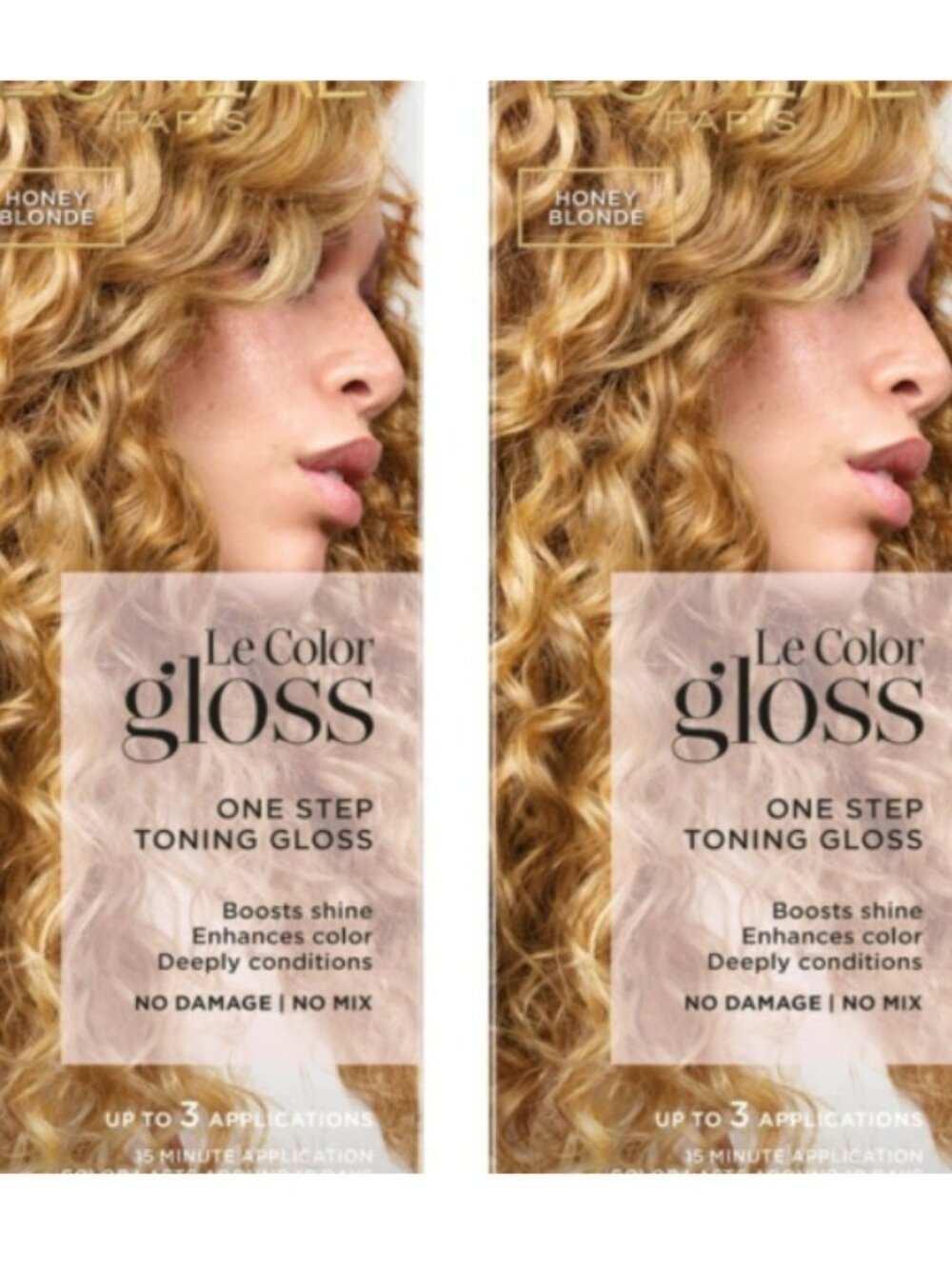 2 X L'oreal Paris Le Color Gloss One Step Toning Gloss Honey Blonde